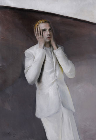 Lino Frongia: Finalmente qualcosa (Quadro patetico), 2008, olio su tela, , 95x138cm, 